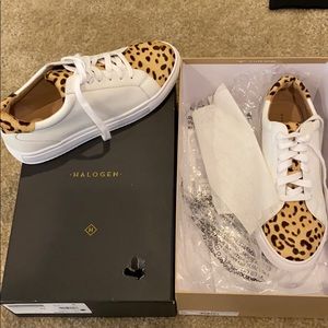Halogen leopard print sneakers